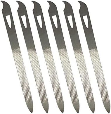 Professional Stainless Steel Nail Files (6-pack)
