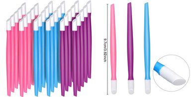 Colored Nail Art Tool Set with Pushers & Cleaners
