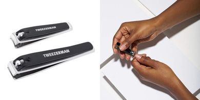 Tweezerman Stainless Steel Nail Clipper & Tweezer Set
