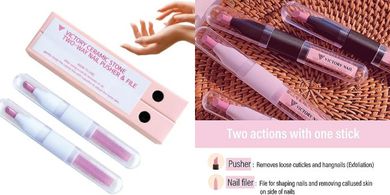 Ceramic Nail Files with Case: Precision Cuticle Tool (2-Pack)
