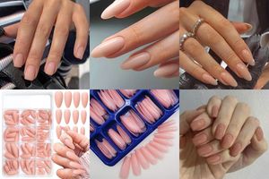 nude false nails