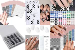 7 Chic Checkered Nail Sticker Designs You'll Love