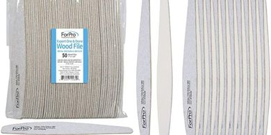 Professional One & Done Wood Nail Files (150/180 Grit, 50-Count)
