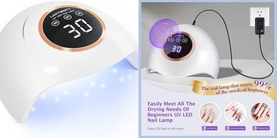 72W UV LED Nail Lamp: 18 Beads, 3 Timers, LCD Touch, Auto Sensor
