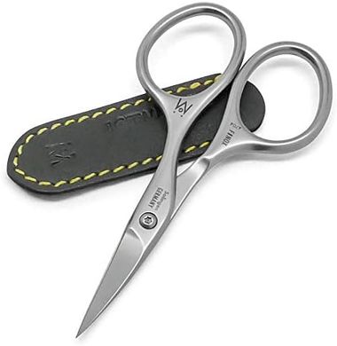 FINOX Stainless Steel Nail Scissors: German-made, curved, professional quality.
