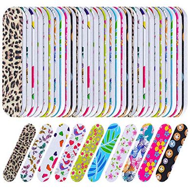 150 Disposable Mini Nail Files (Double-Sided, Colorful, Floral)
