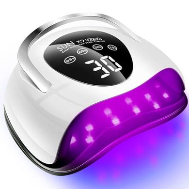 220W UV LED Nail Lamp: 57 Beads, 4 Timers, LCD Touch, Sensor
