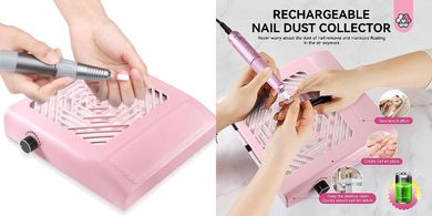 Saviland Rechargeable Nail Dust Collector: Quiet, Powerful, Long-Lasting
