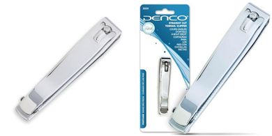 Denco Silver Straight Cut Toenail Clippers
