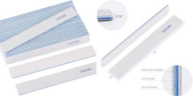 Double-sided 180/240 grit nail files (25 pack)
