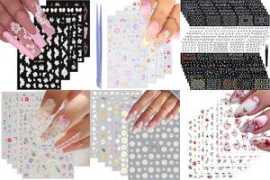 10 Stunning Flower Nail Stickers: Designs You'll Love