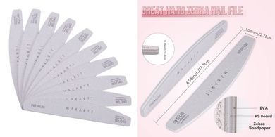 Makartt 10-Pack Double-Sided Nail Files (180/240 Grit) for Acrylics & Pedicures
