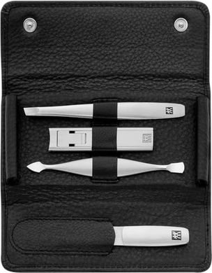 TWINOX 5-Piece Leather Travel Manicure & Pedicure Kit
