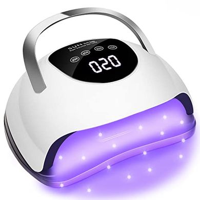 Wisdompark 220W LED Nail Lamp: Fast-Curing Dryer for Salon & Home
