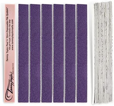 Tammy Taylor Purple Terminator Files: 25 Washable, Disinfectant-Ready Emery Boards (100g)
