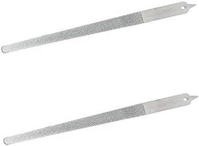 Dual Stainless Steel Nail Files with Diamond Dust (9")
