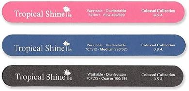 Tropical Shine Nail Files: 3 pc Set (8.5")
