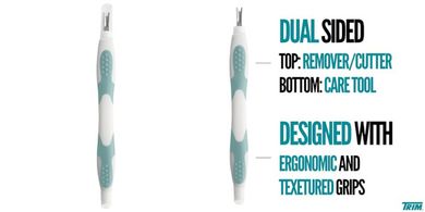 Dual-Ended Cuticle Tool: Ergonomic, Non-Slip Grip for Manicures & Pedicures
