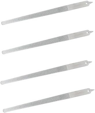 Diamond Dust Nail File Set: 4 Stainless Steel Buffers (9")
