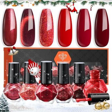 Modelones 6-Color Christmas Nail Polish Kit
