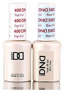 Daisy DND Soak-Off Gel Duo: 400 Top & 500 Base (with Glitter)
