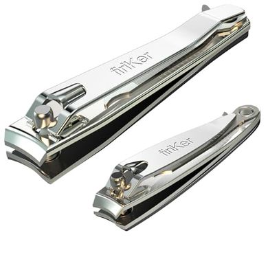 Premium Stainless Steel Nail Clipper Set with File (Silver)
