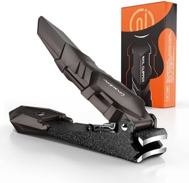 Premium Steel Nail Clippers with Catcher:  Perfect Gift for Men & Women
