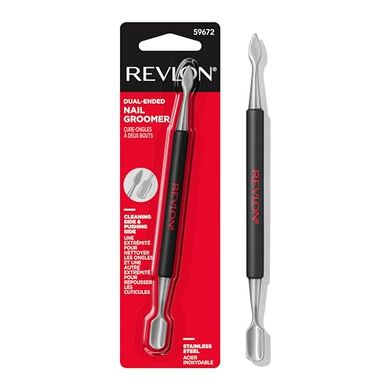 Revlon Dual-Ended Stainless Steel Cuticle Pusher & Cleaner
