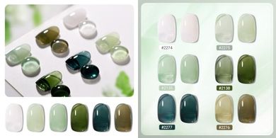 GAOY Sheer Gel Nail Polish Set: 6 Transparent Colors for DIY Manicures
