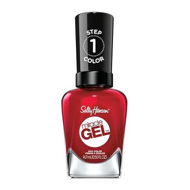 Sally Hansen Miracle Gel Rhapsody Red: Long-lasting gel nail polish.
