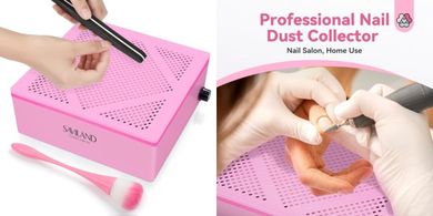 SAVILAND Pro Nail Dust Collector: Powerful, Quiet, Detachable Filter
