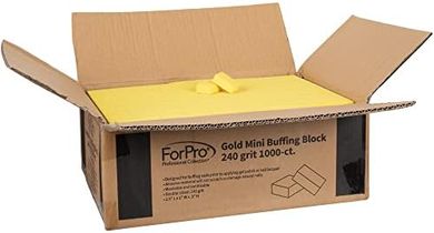 Pro Mini Buffing Blocks (Gold, 240 Grit, Double-Sided, 1000-Count)
