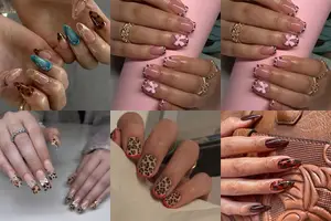 10 Stunning Leopard Print False Nails
